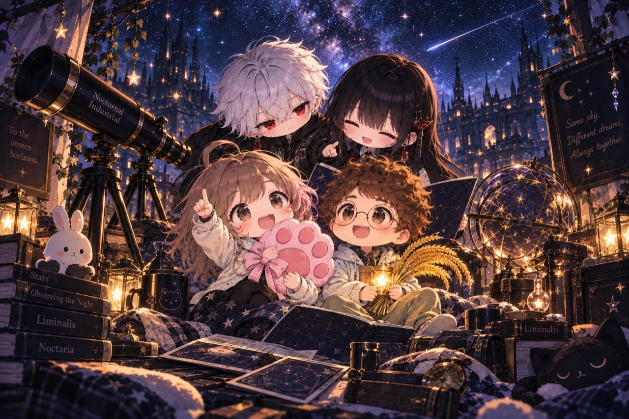 天体観測 — カードコレクションの原画
