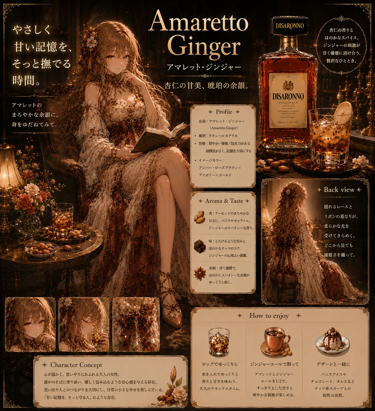 Cocktail Girl's Collection - Amaretto Ginger
